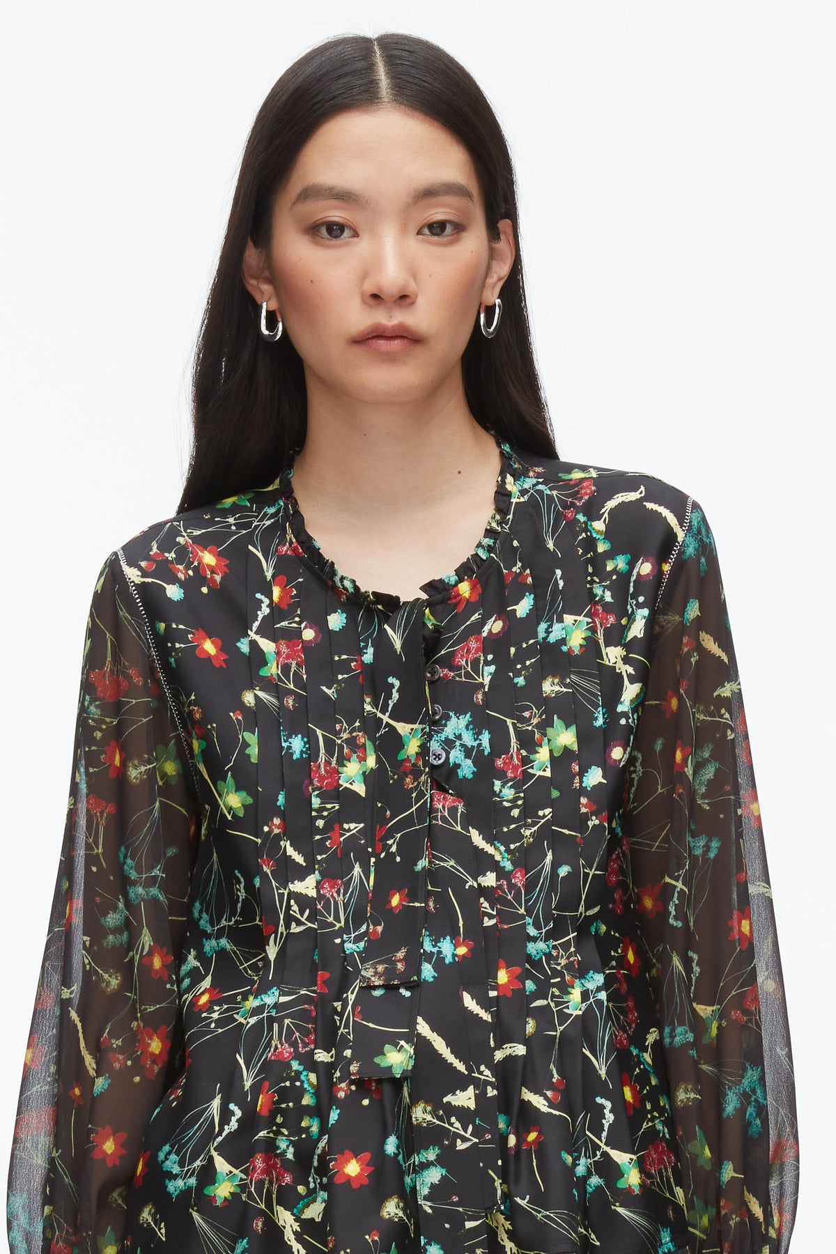Bliss Floral Blouse Black Multi