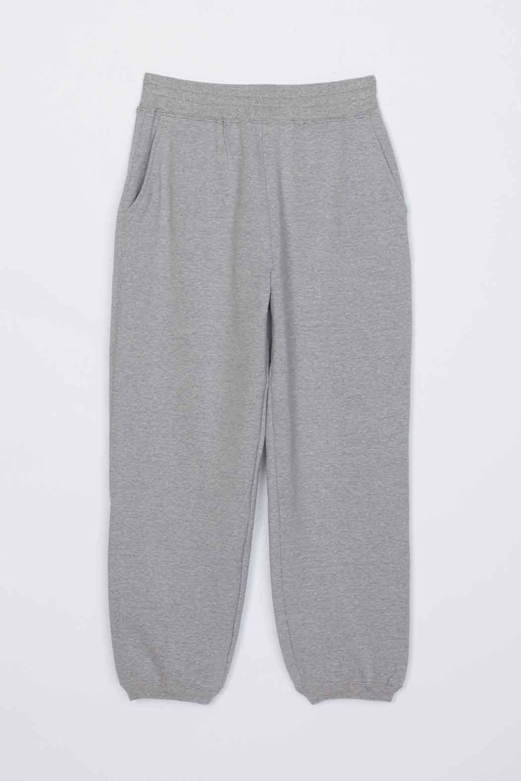 Dome Embellishment Sweatpants Grey Melange