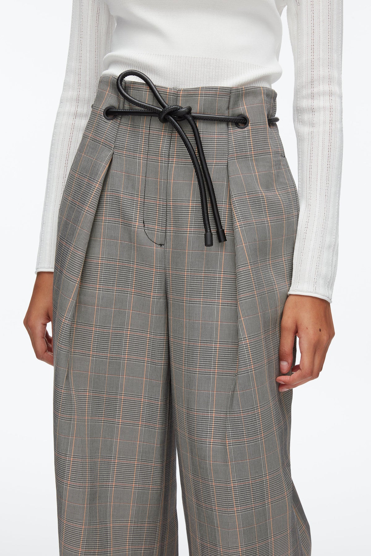 Origami Wide Leg Pant Blk Multi