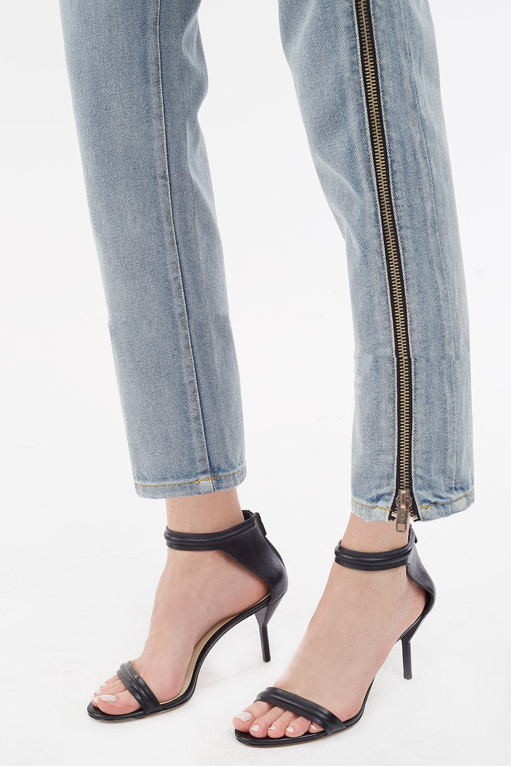 Zippered Denim Pant Indigo