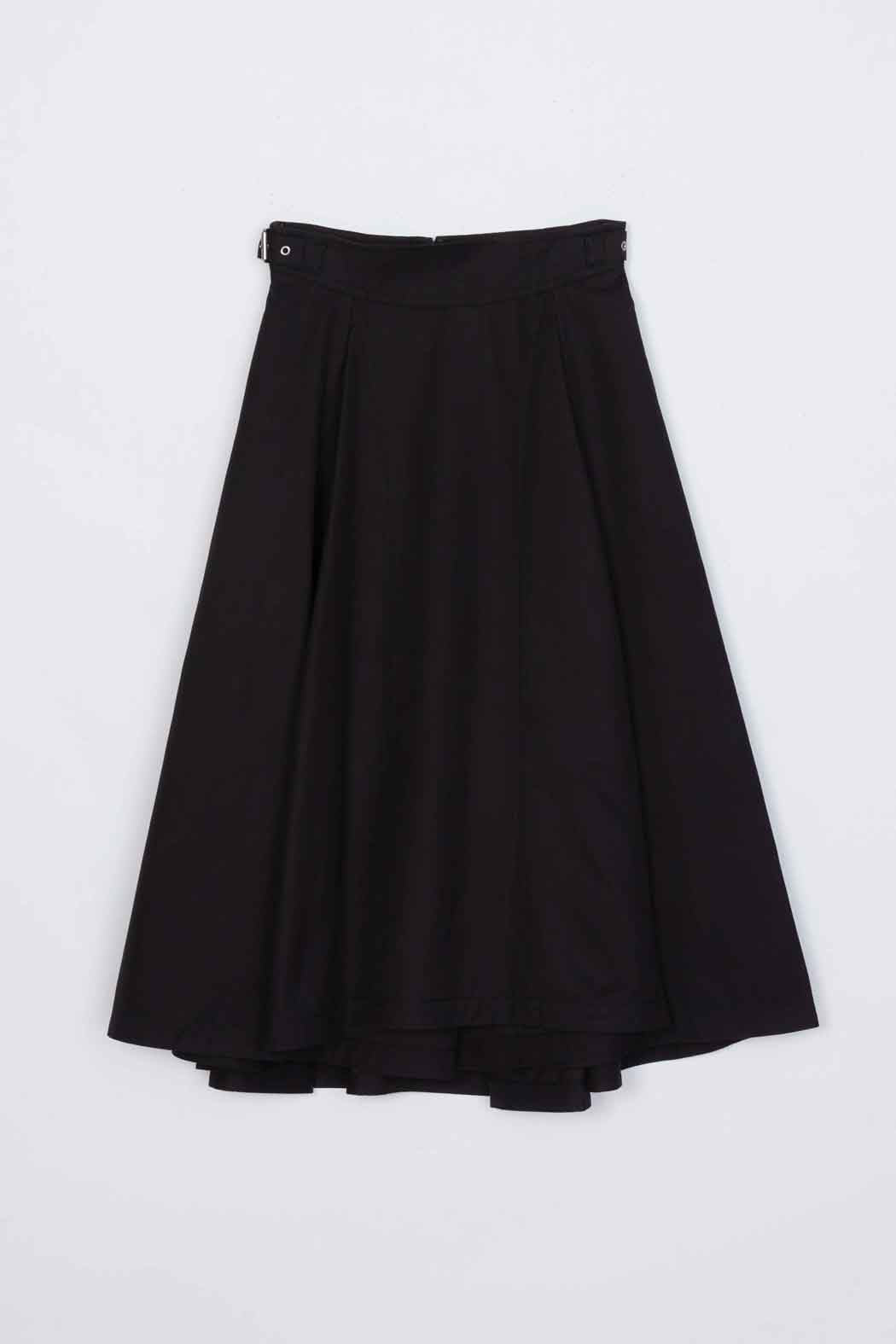 Pleated Utility Skirt Black