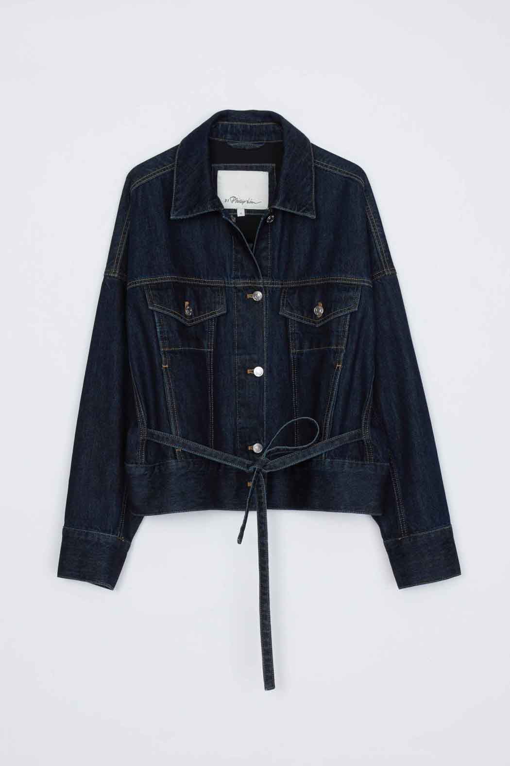 Denim Boxy Jacket Dark Indigo