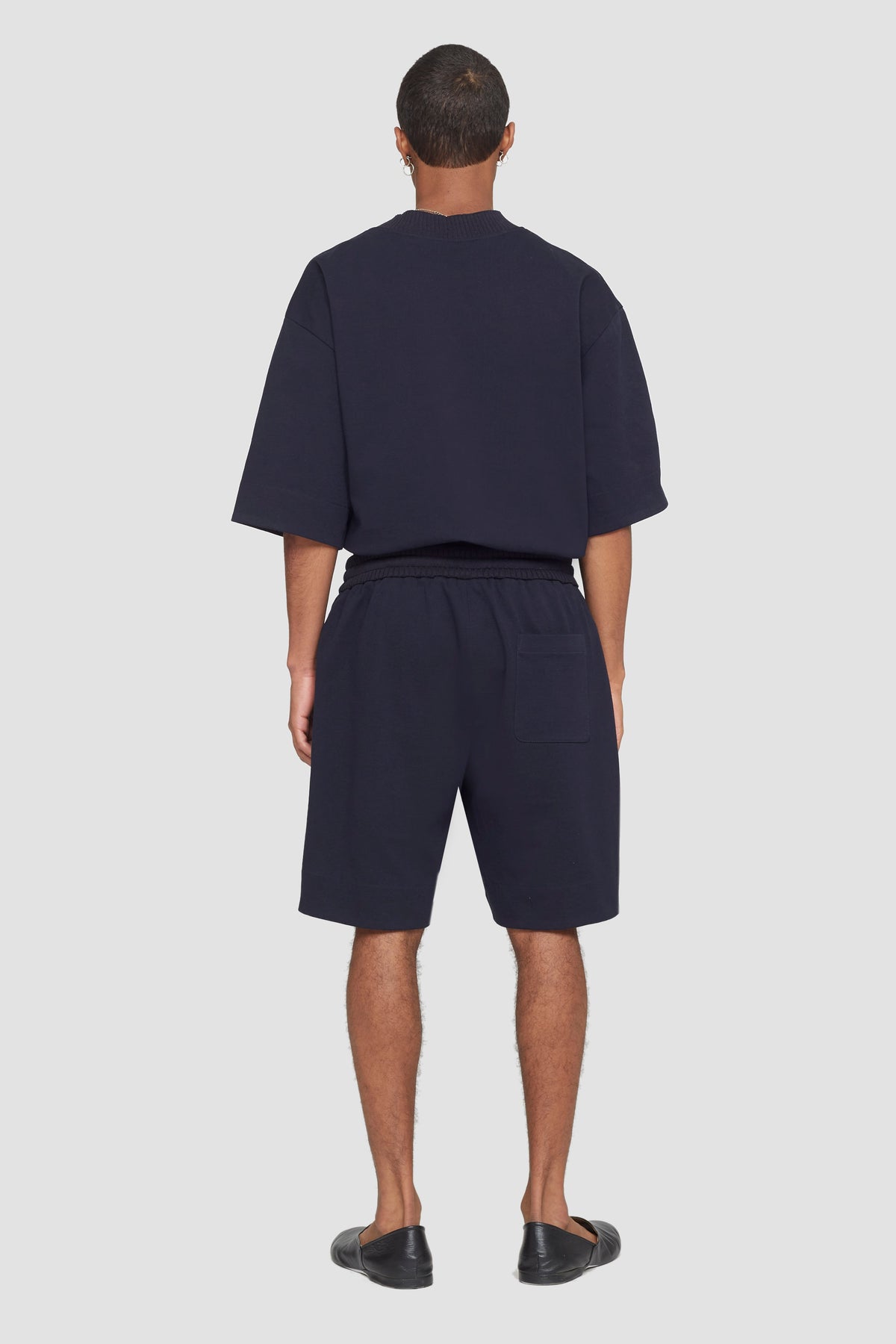Knit Waist Jersey Boxer Shorts Midnight