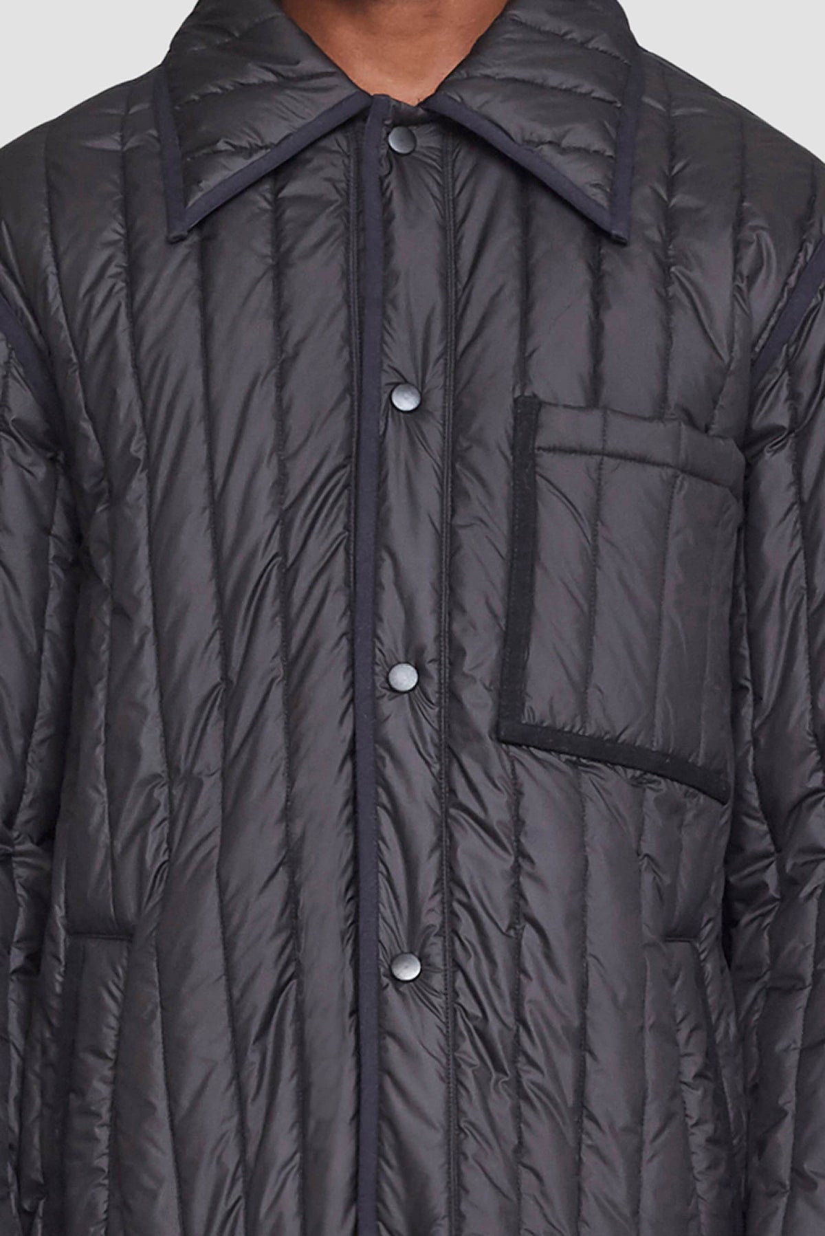 Quilted Liner Jacket Black