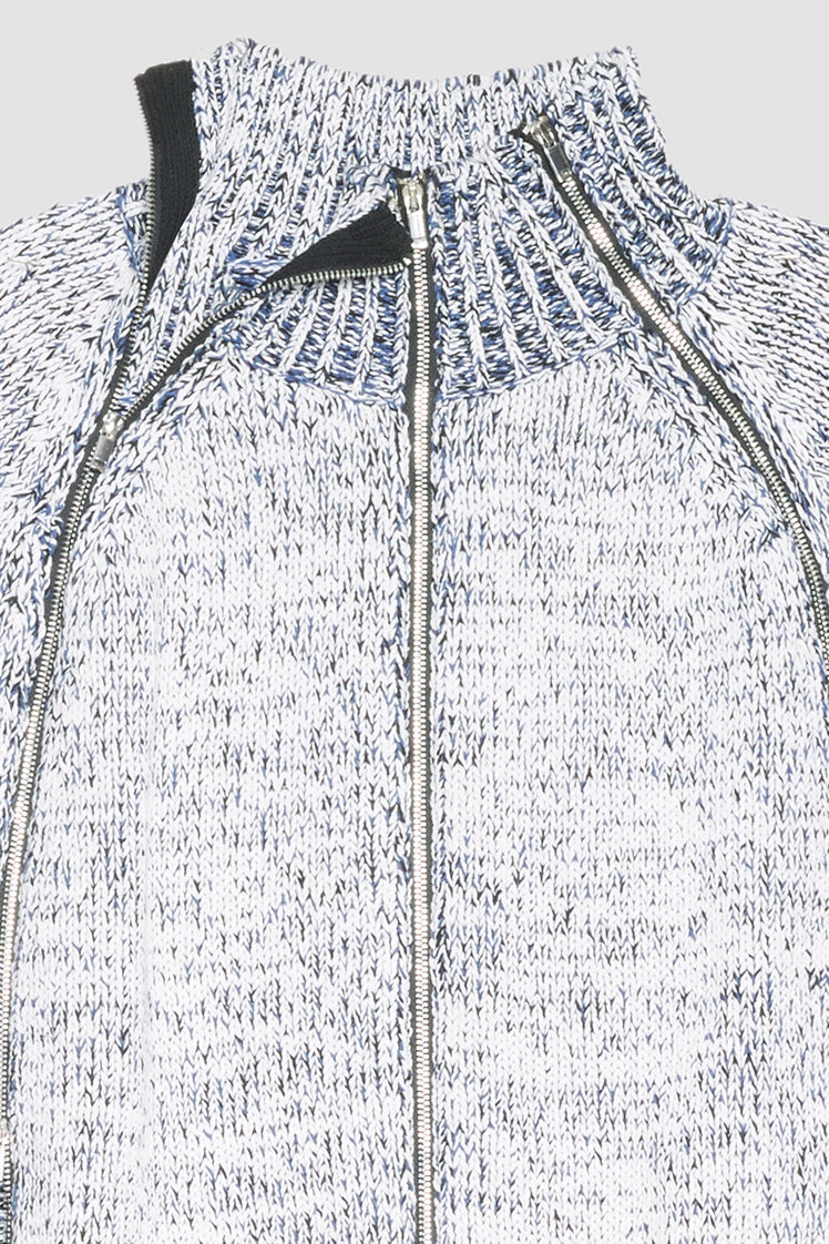 Long Sleeve Marled Pullover Antwht Multi