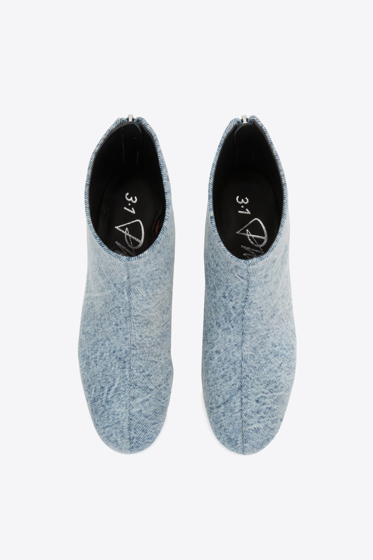 Nadia Heel Boot Washed Indigo