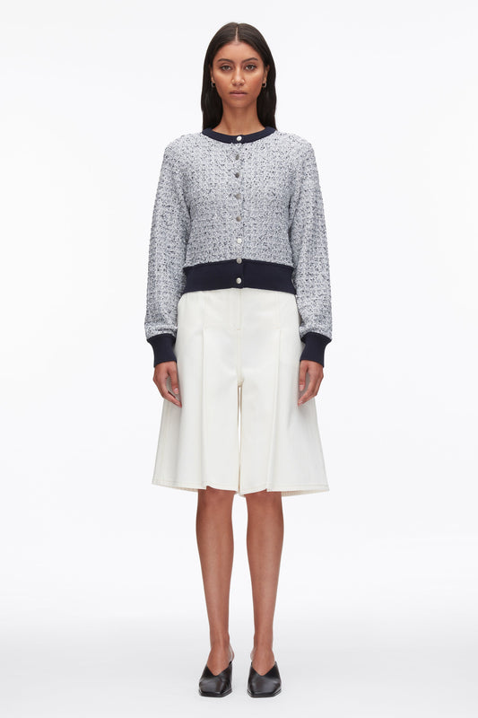 Crew Neck Raglan Cardigan Midnight Multi