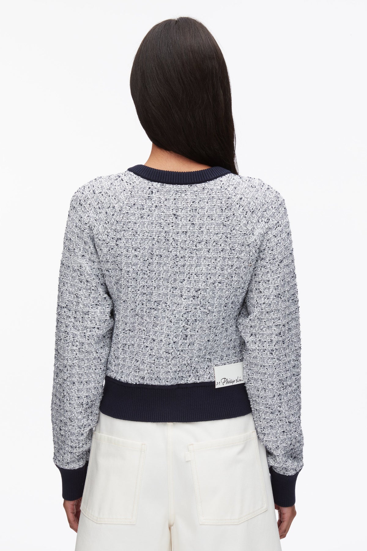 Crew Neck Raglan Cardigan Midnight Multi