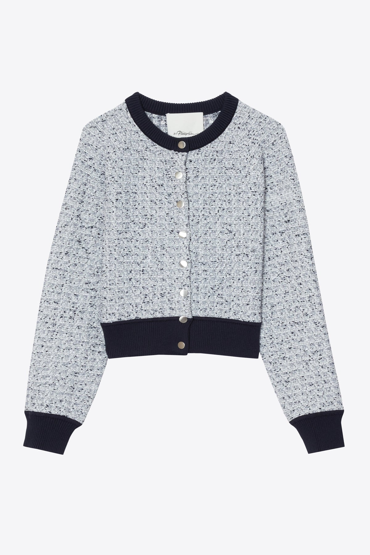 Crew Neck Raglan Cardigan Midnight Multi