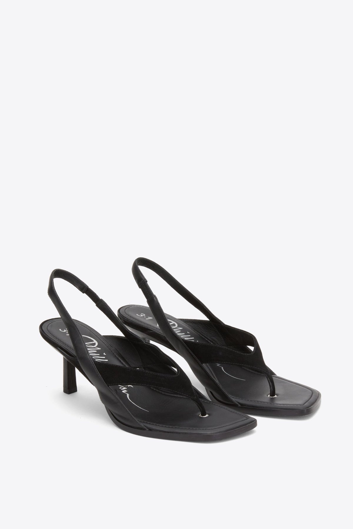 ID Double Strap Sandal Black