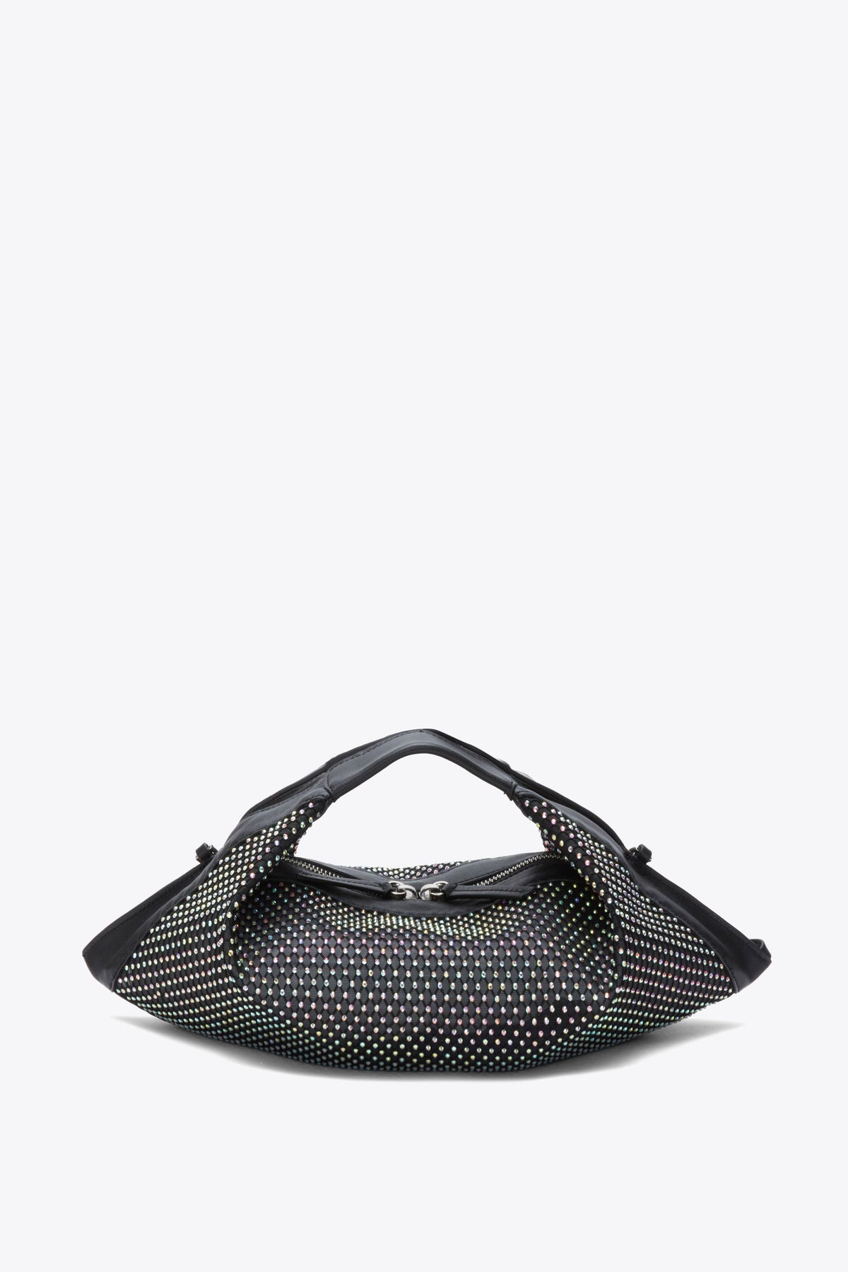 Crystal Luna Mini Crossbody Bag Black