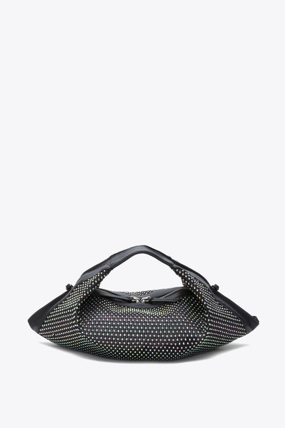 Crystal Luna Mini Crossbody Bag Black