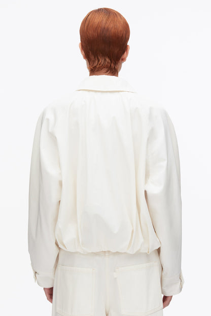 Snap Front Blouson Bomber Jacket Tofu