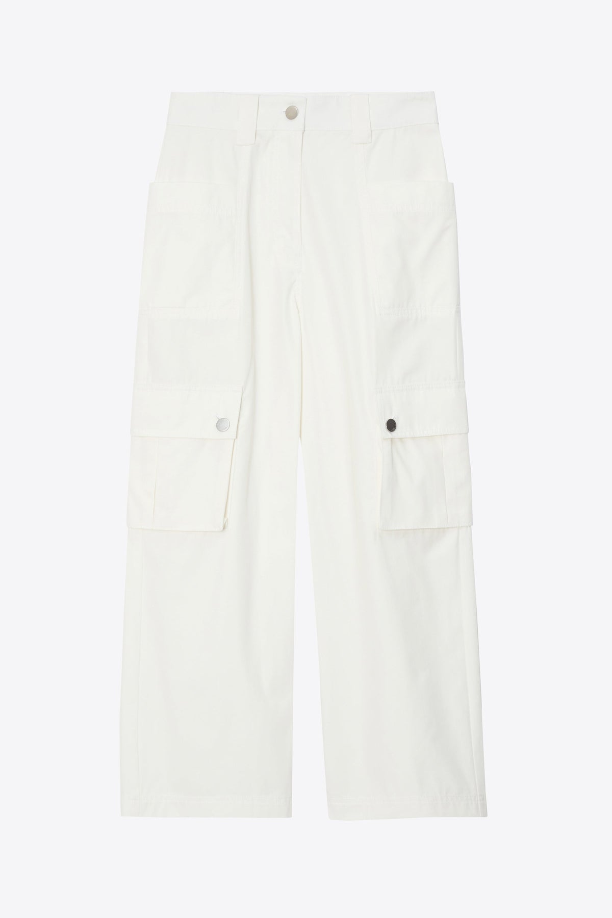 Two-Toned Cropped Cargo Pants Tofu