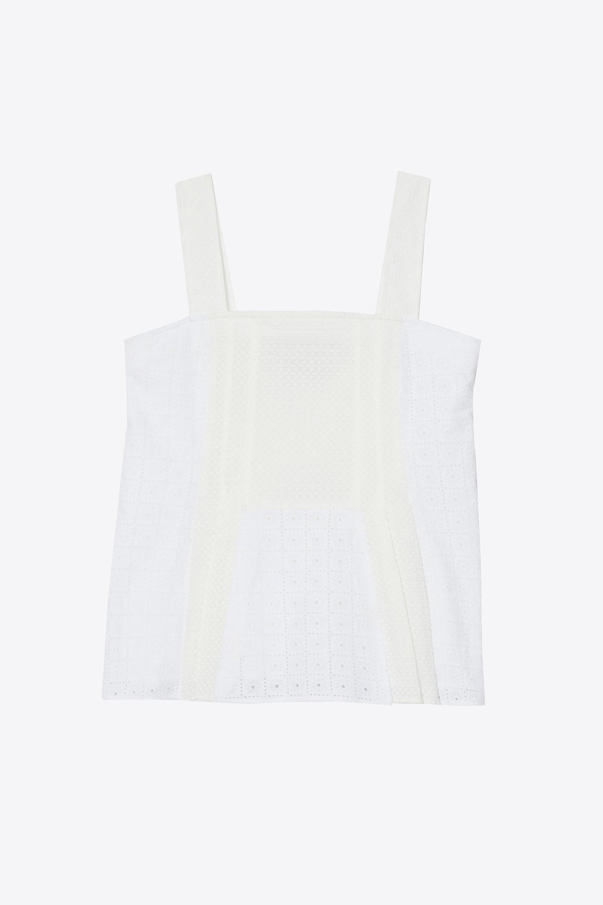 Broderie Anglaise Patchwork Cami White
