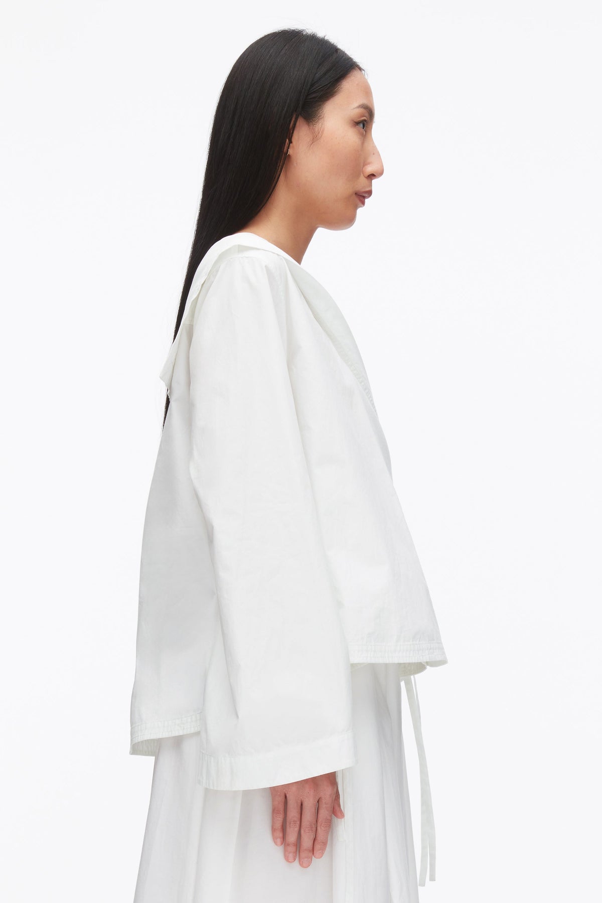 Sailor Wrap Shirt White