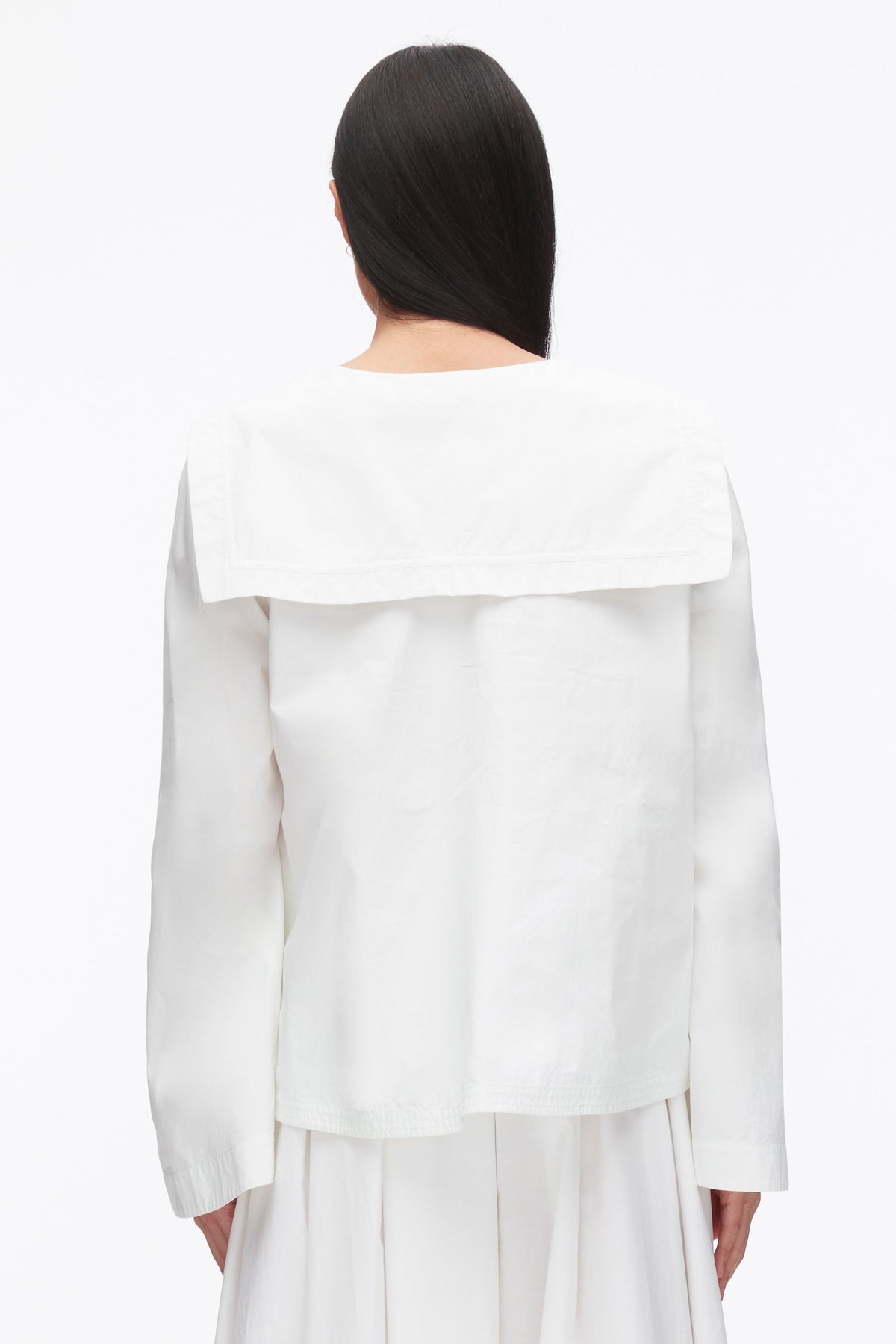Sailor Wrap Shirt White