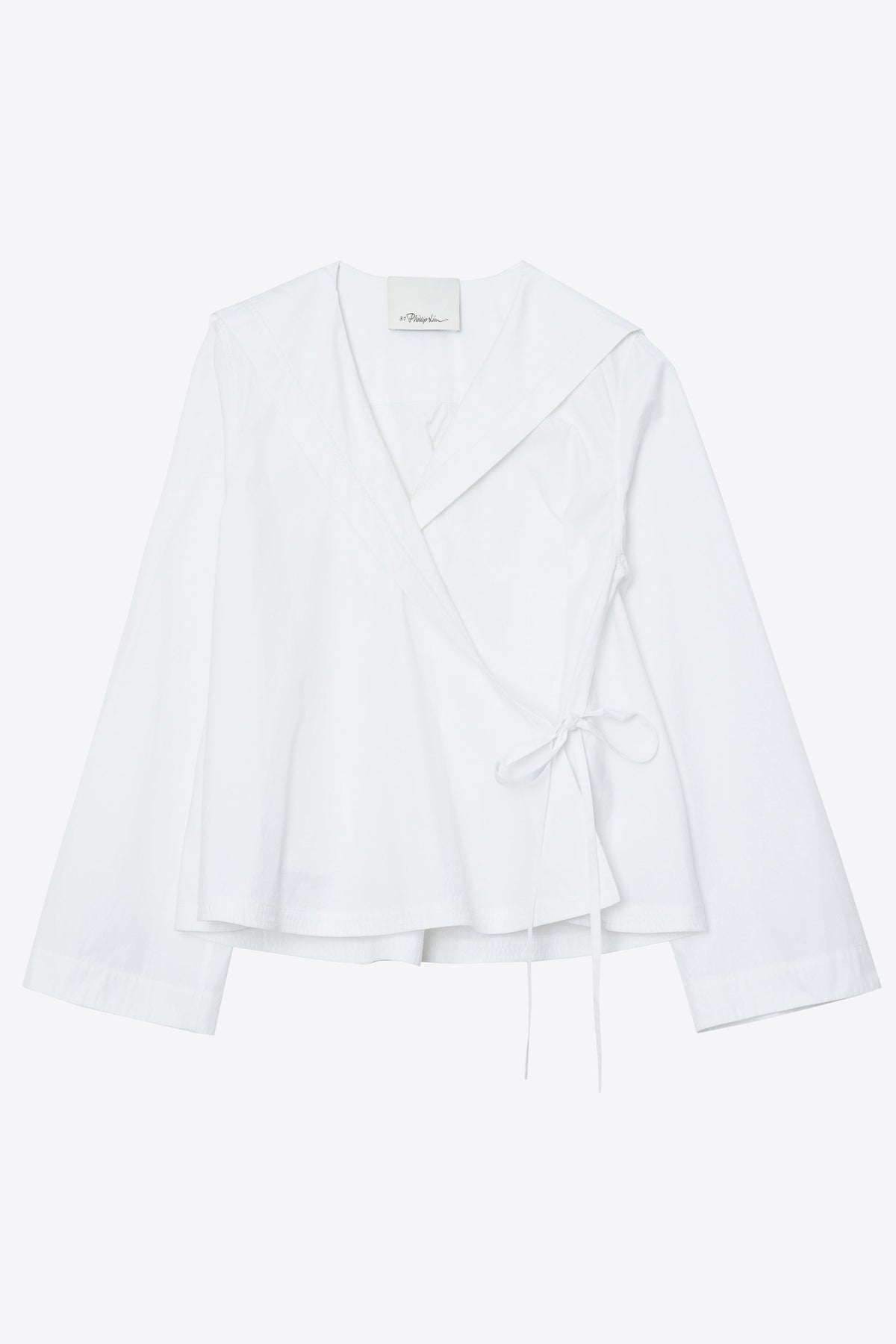 Sailor Wrap Shirt White