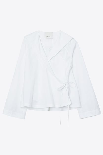 Sailor Wrap Shirt White
