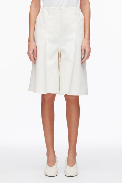 Ghost Patch Lightweight Denim Bermuda Shorts Tofu