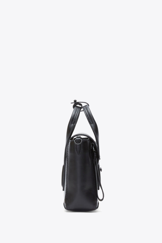 Pashli Mini Satchel Black on Black Black