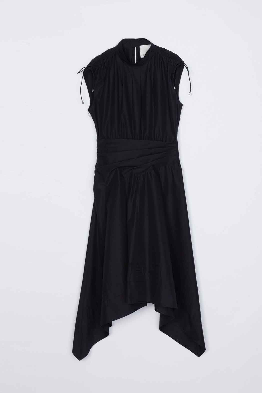 Ruched Handkerchief Dress Midnight