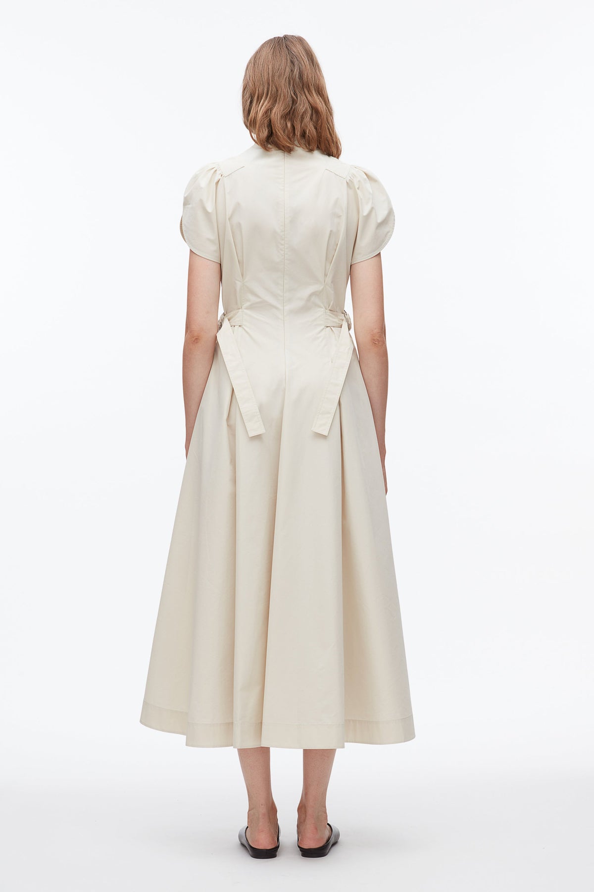 Tulip Sleeve Dress Stone