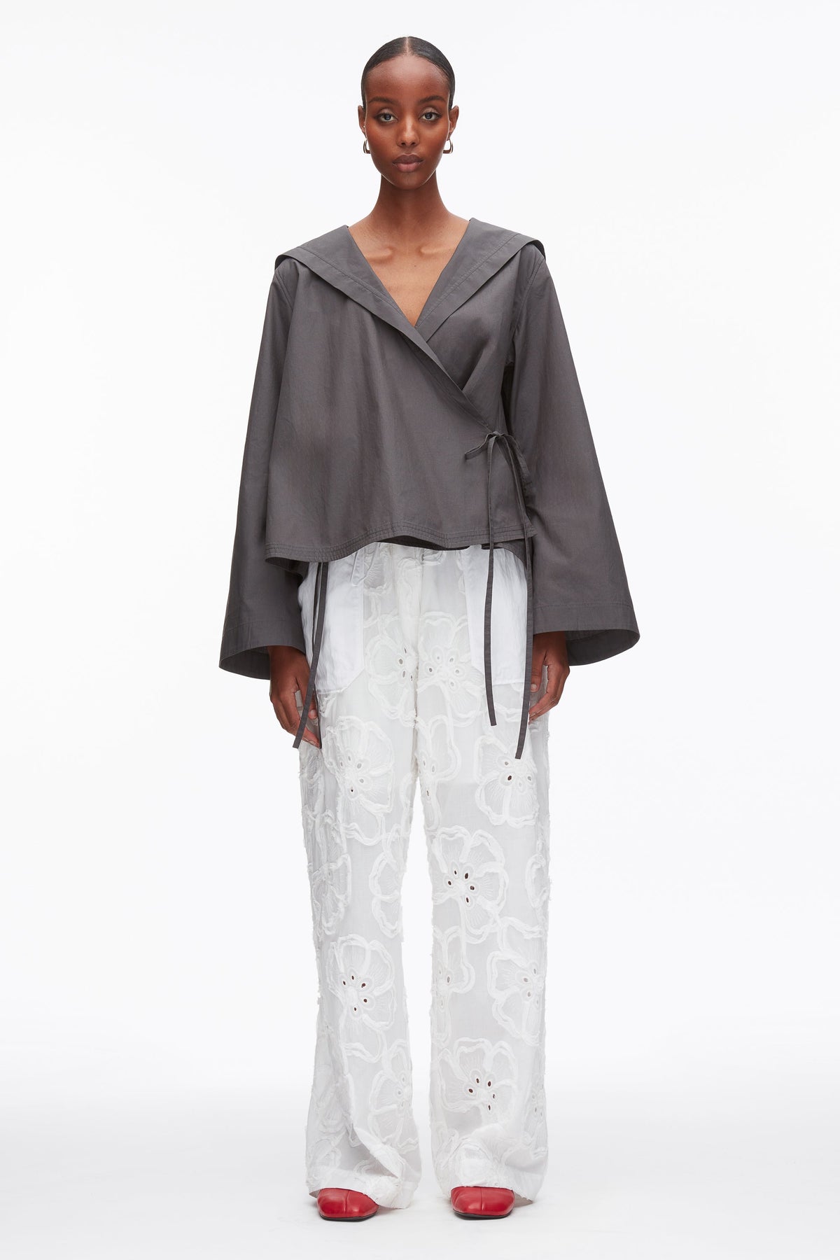 Sailor Wrap Shirt Slate