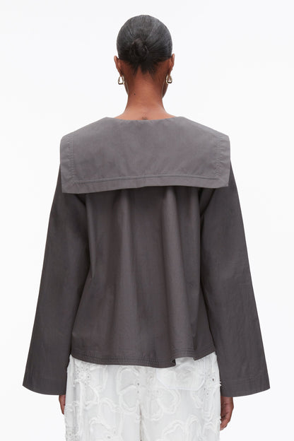 Sailor Wrap Shirt Slate