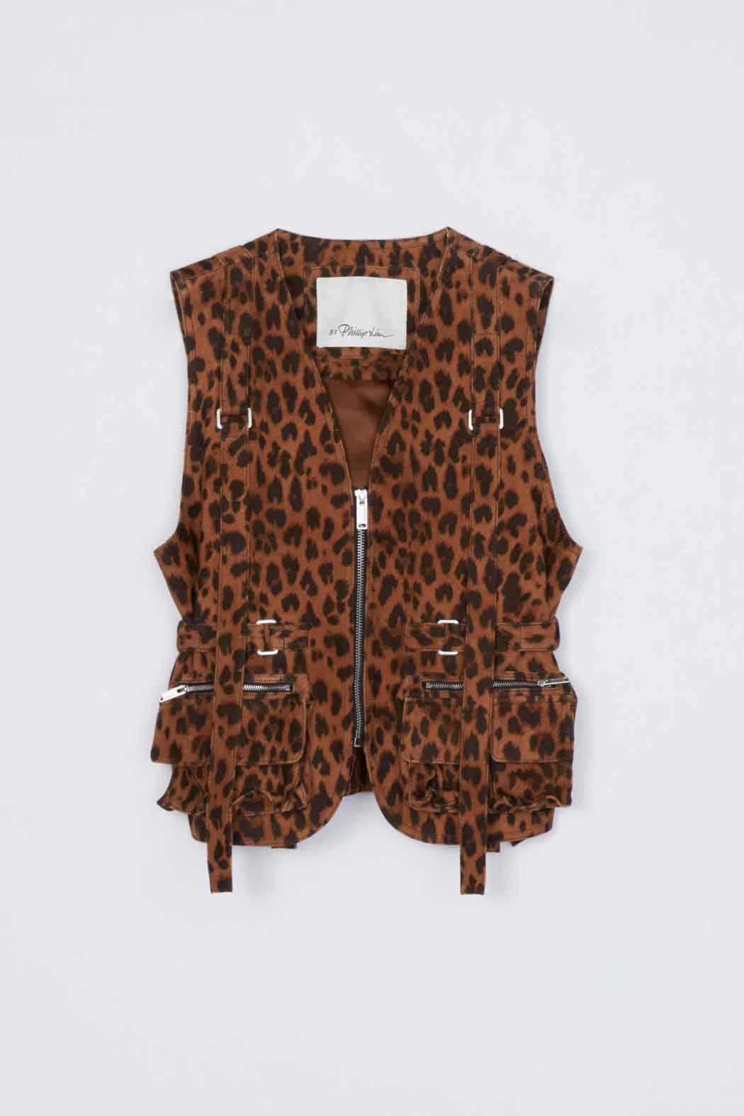 Leopard Print Field Vest Leopard