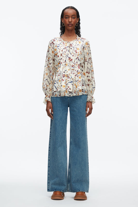 Bliss Floral Blouse Parchment Multi