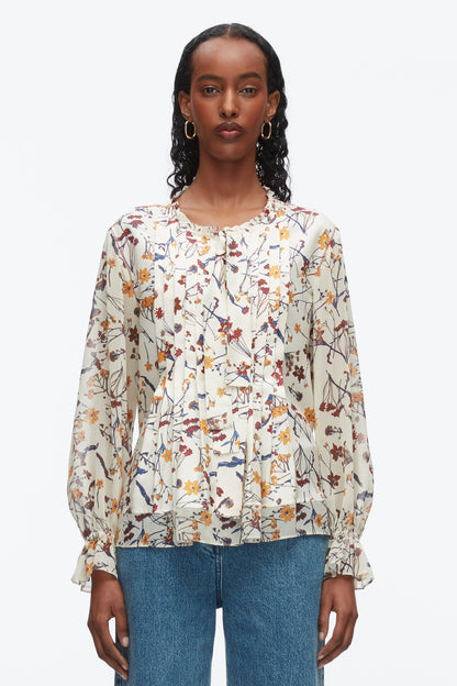 Bliss Floral Blouse Parchment Multi