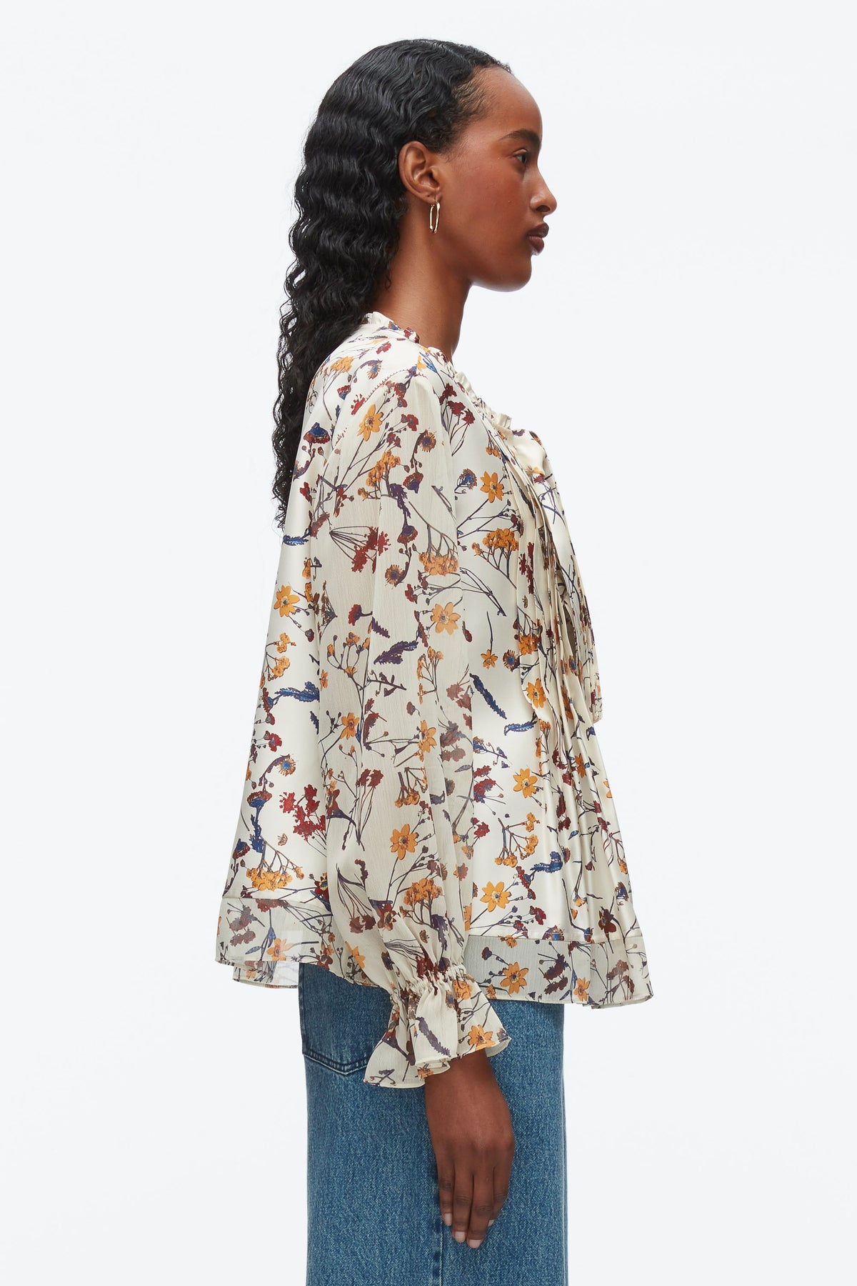 Bliss Floral Blouse Parchment Multi