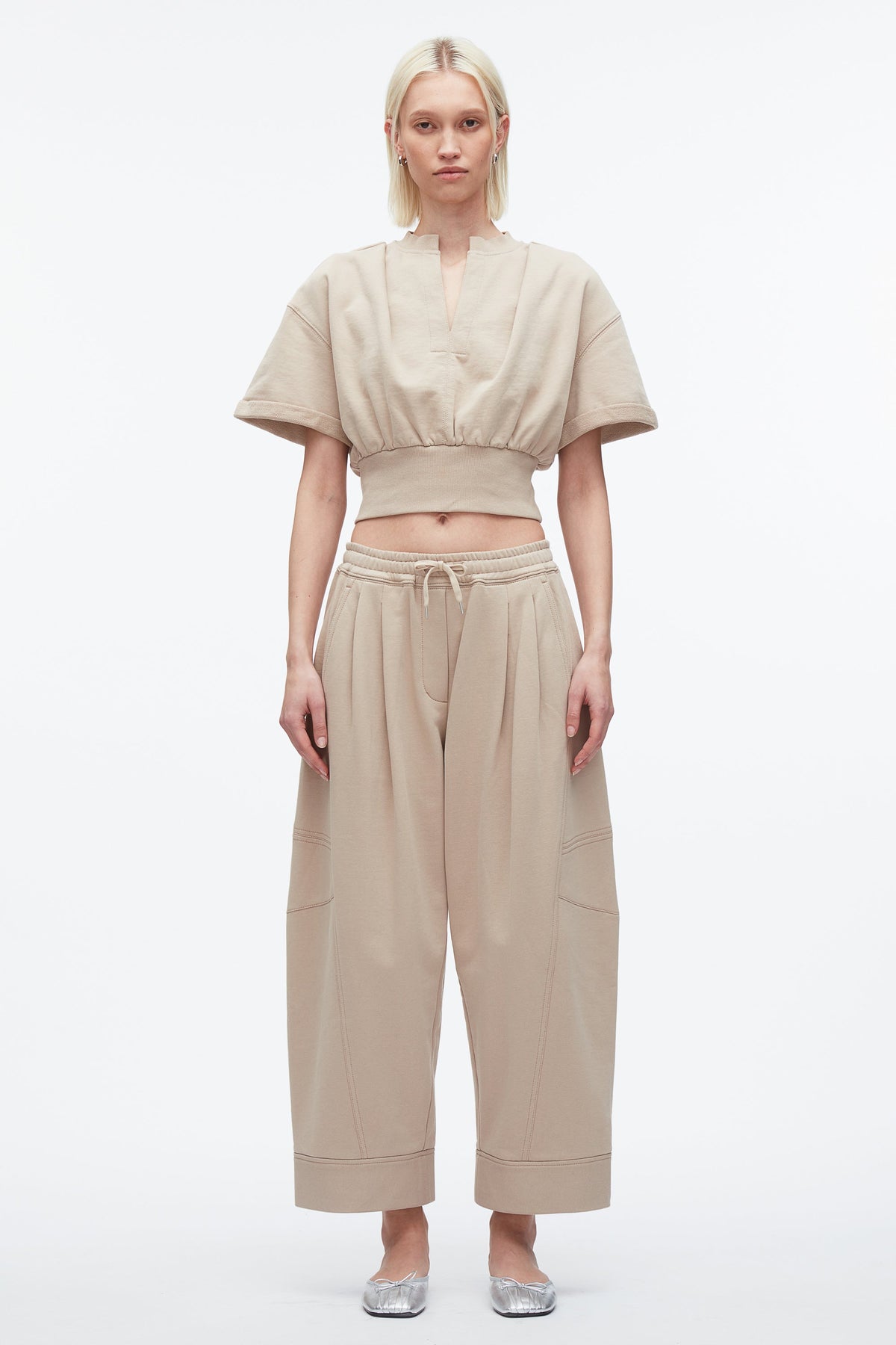 Women Cropped Sweatshirt | Relaxed Styles by 3.1 Phillip Lim Concrete