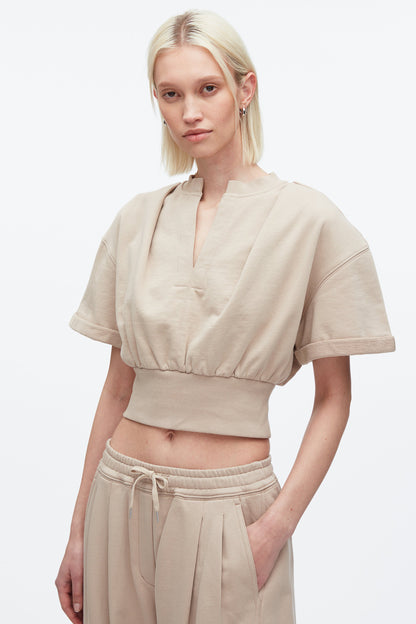 Women Cropped Sweatshirt | Relaxed Styles by 3.1 Phillip Lim Concrete