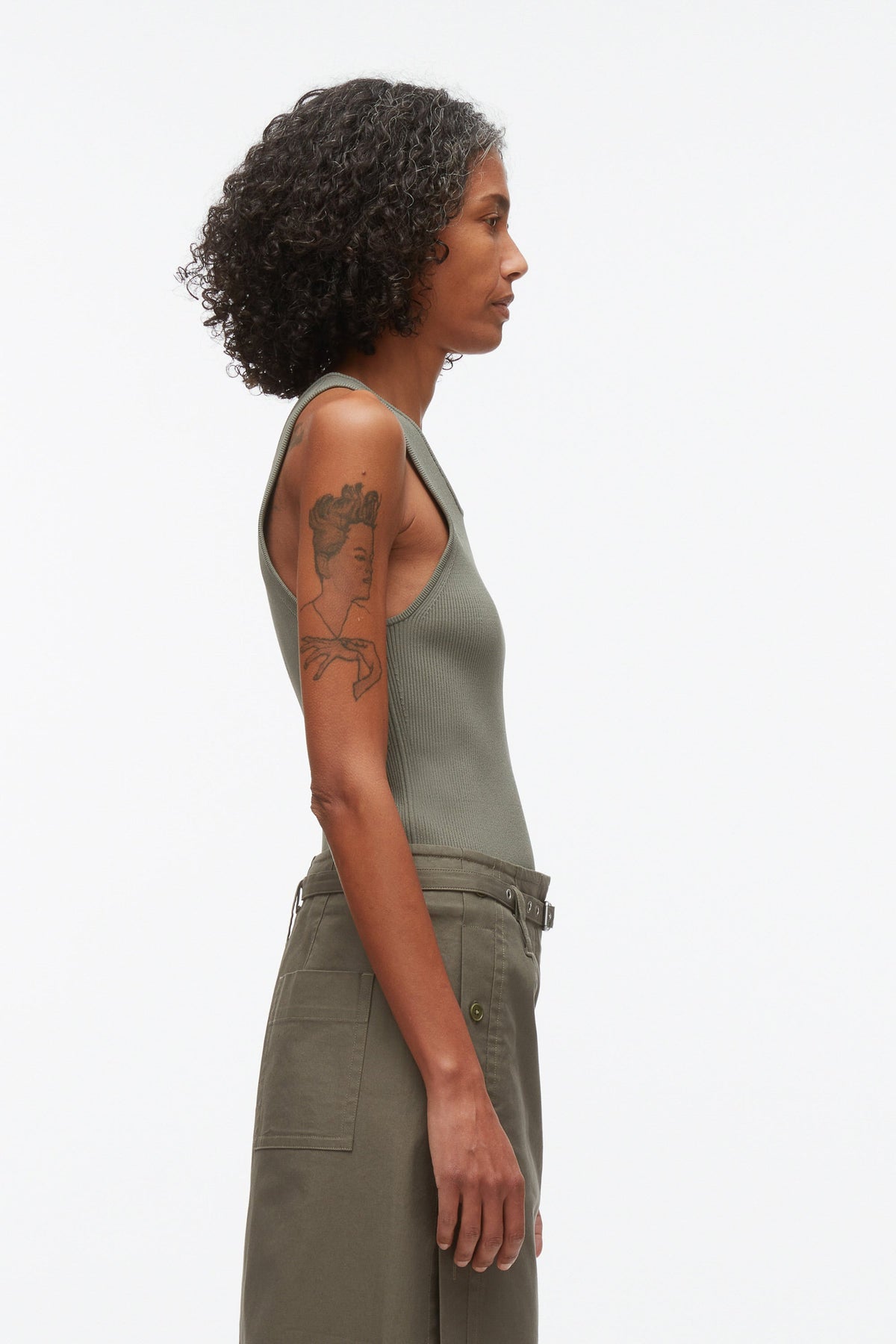Compact Rib Layering Tank Sage