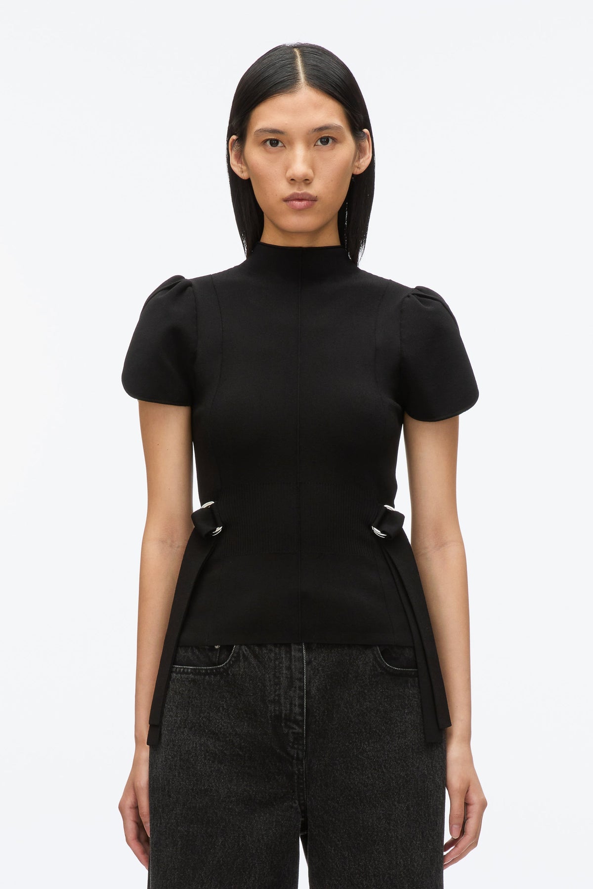Compact Rib Tulip Top Black