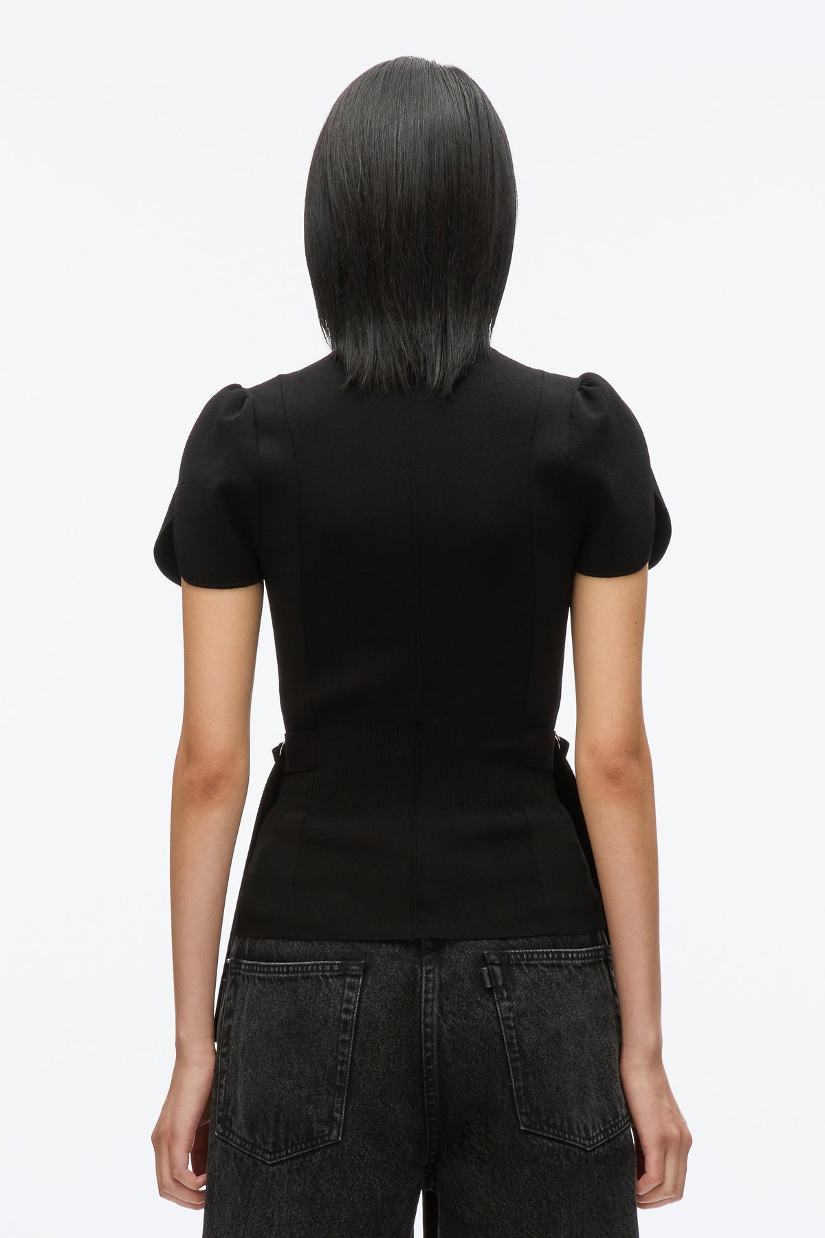 Compact Rib Tulip Top Black
