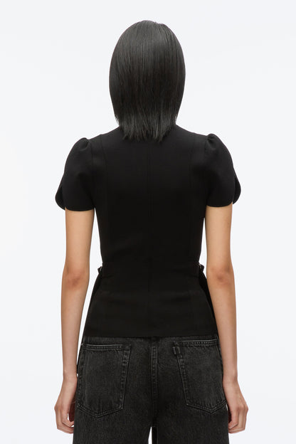 Compact Rib Tulip Top Black