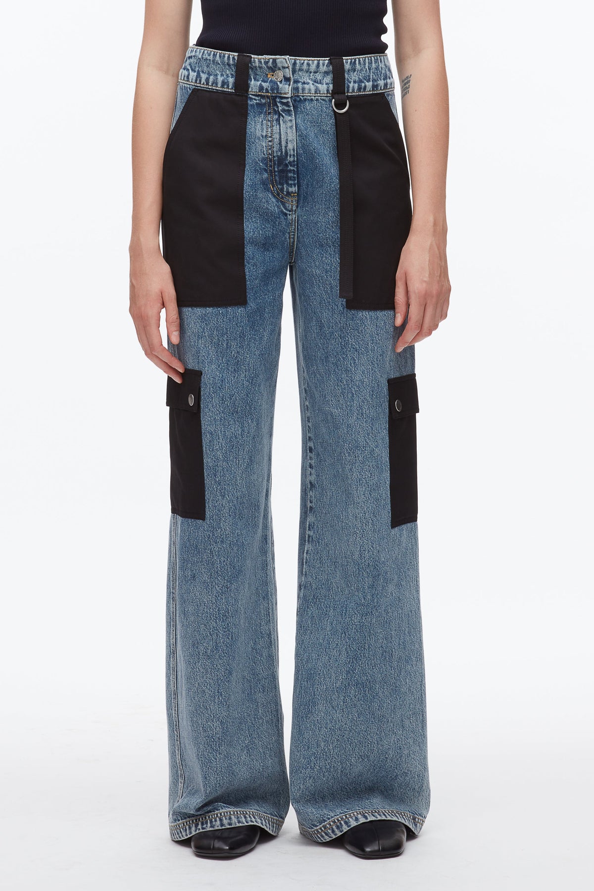 Denim Carpenter Pant Washed Medium Blue