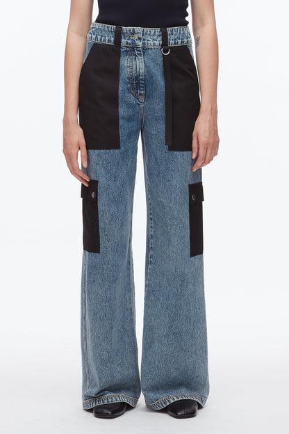 Denim Carpenter Pant Washed Medium Blue