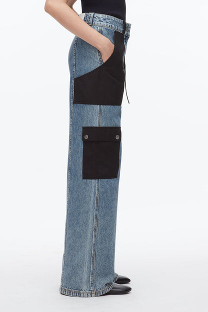 Denim Carpenter Pant Washed Medium Blue