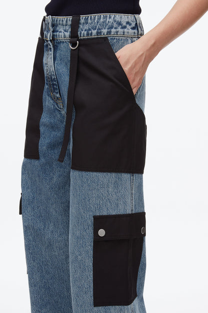 Denim Carpenter Pant Washed Medium Blue