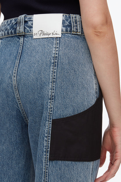 Denim Carpenter Pant Washed Medium Blue