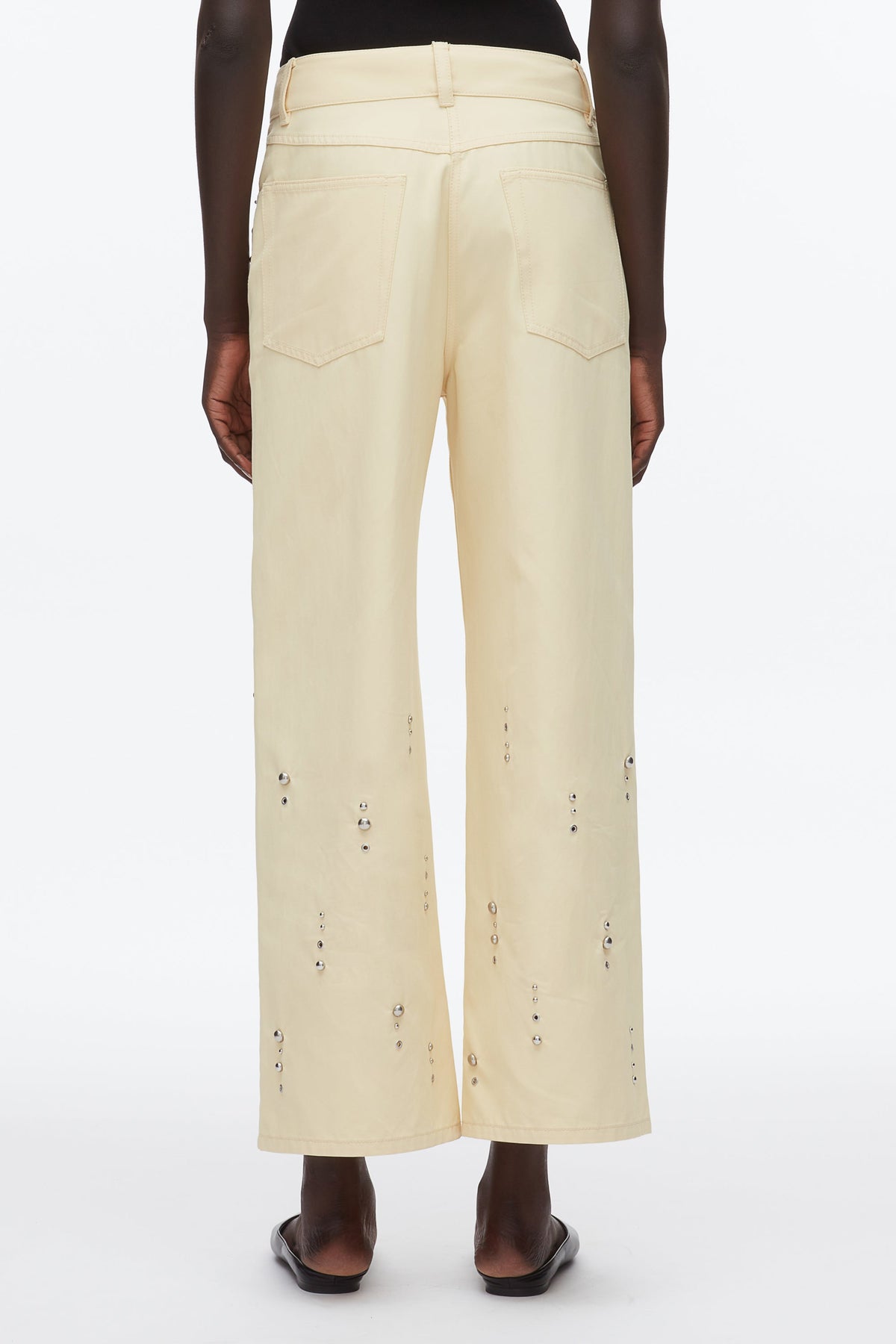 Stud Embellished Wide Leg Pant Ginko