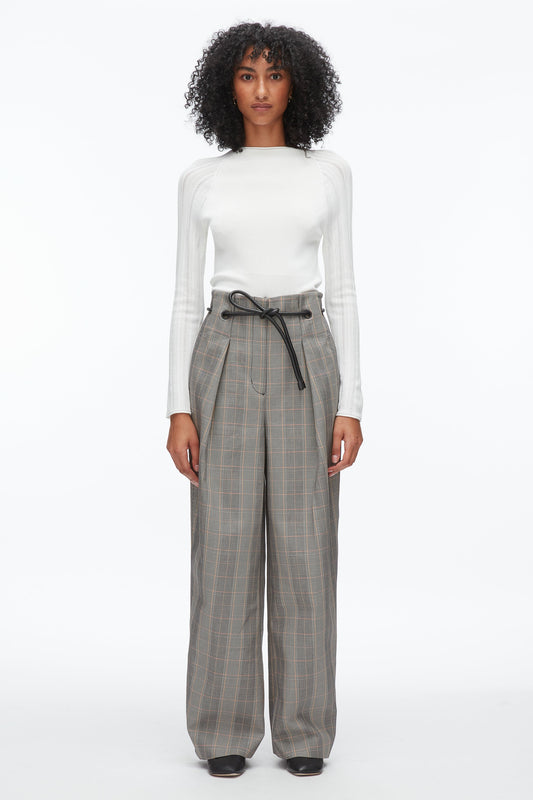 Origami Wide Leg Pant Blk Multi
