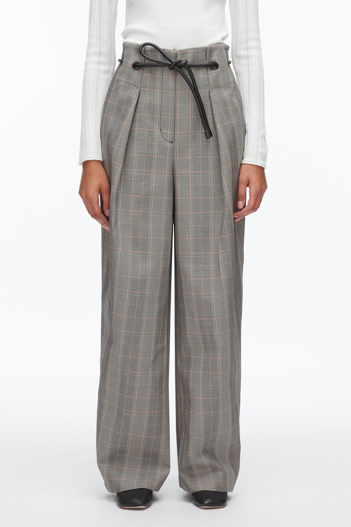 Origami Wide Leg Pant Blk Multi
