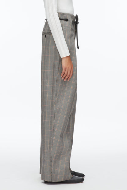 Origami Wide Leg Pant Blk Multi