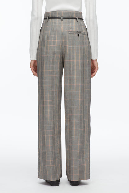 Origami Wide Leg Pant Blk Multi