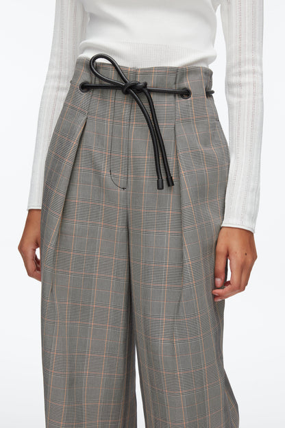 Origami Wide Leg Pant Blk Multi